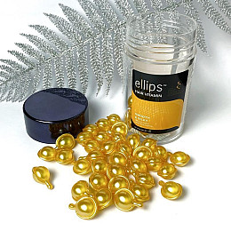 Витамины-масло для волос Безупречный шелк с Про-Кератиновым Комплексом Smooth silky Ellips 50 шт