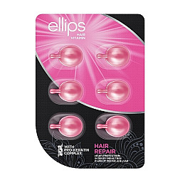 Витамины-масло для волос с Про-Кератиновым Комплексом Hair repair with pro keratin complex Ellips 6 шт