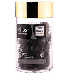 Витамины-масло для волос Ночное сияние с фундуком и маслом Алоэ Вера Ellips 50 шт