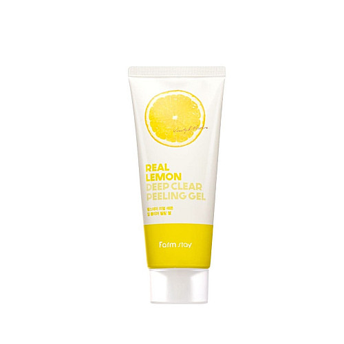 Глубоко очищающий пилинг-гель с экстрактом лимона Real Lemon Deep Clear Peeling Gel FarmStay 100 мл