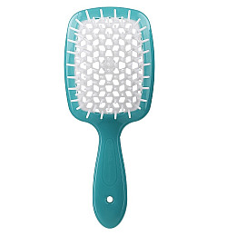 Щітка для волосся бірюзова з білим Superbrush Janeke
