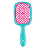 Щітка для волосся бірюзова з рожевим Superbrush Janeke