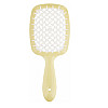 Щітка для волосся жовта з білим Superbrush Janeke