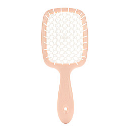 Щітка для волосся персикова з білим Superbrush Janeke