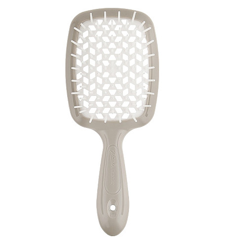 Щітка для волосся сірого кольору з білим Superbrush Janeke