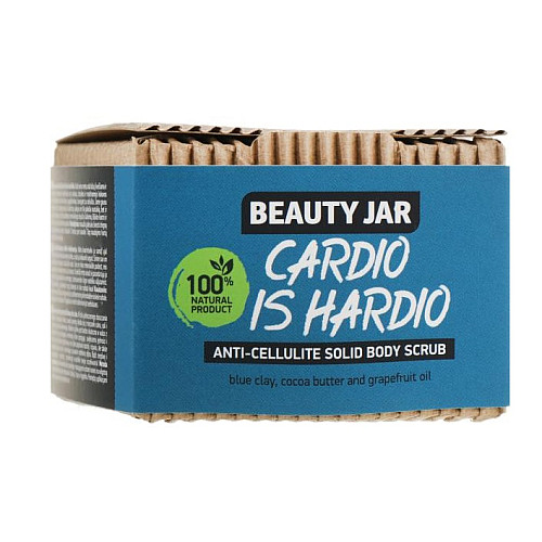 Антицелюлітний жорсткий скраб для тіла Cardio Is Hardio Beauty Jar 100 г