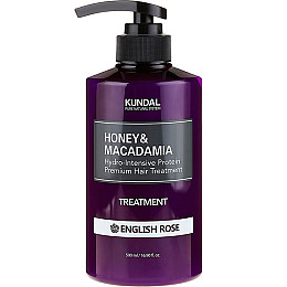 Питательный кондиционер Honey & Macadamia Protein Hair Treatment English Rose Kundal 500 мл