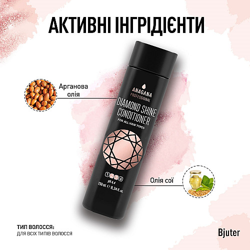 Кондиционер Бриллиантовый блеск для всех типов волос ANAGANA 250 мл