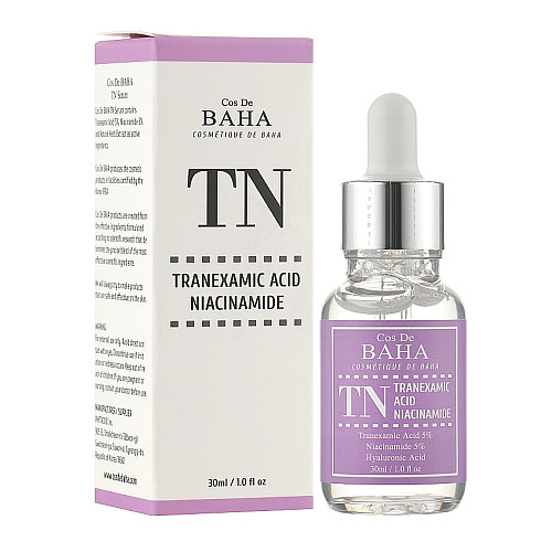 Сироватка для вирівнювання тону з транексамовою кислотою TN Tranexamic Acid Niacinamide Serum Cos De Baha 30 мл
