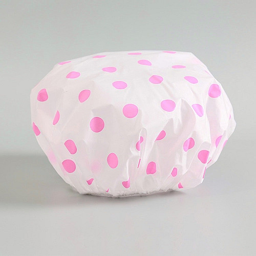 Шапочка для душа Safebaby 47792 26 см White-pink