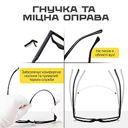 Захисні окуляри для комп'ютера No Brand універсальні з блокуванням синього світла (SEN-ABG)