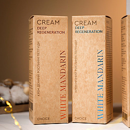 Подарковий набір натуральної косметики по догляду за обличчям Deep Regeneration Set WHITE MANDARIN