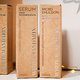 Подарковий набір натуральної косметики по догляду за обличчям Deep Regeneration Set WHITE MANDARIN