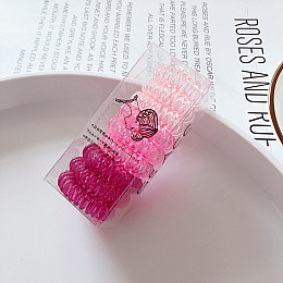 Набір резинок для волосся ANbeauty 9 шт Рожевий (AN0103219)