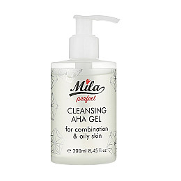Гель очищаючий Mila perfect з кислотами AHA AHA Cleanser gel 200 мл (3702261546200)
