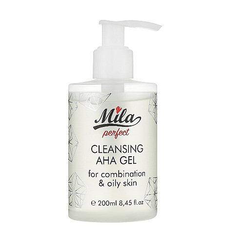 Гель очищаючий Mila perfect з кислотами AHA AHA Cleanser gel 200 мл (3702261546200)