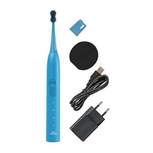 Звукова гідроактивна зубна щітка Megasmile Black Whitening II Pacific Blue Голубий (7640131971805)