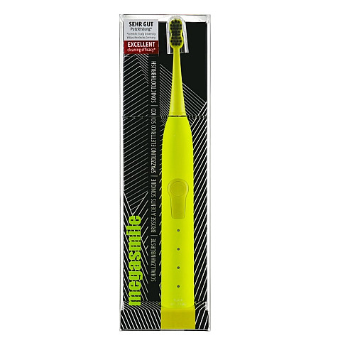 Звукова гідроактивна зубна щітка Megasmile Black Whitening II Electric Yellow (7640131971799)