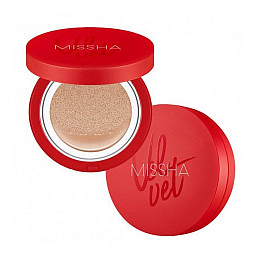 Тональний кушон для обличчя з матовим фінішем MISSHA Velvet Finish Cushion SPF50+/PA+++ №21 15 мл (8809581452558)