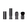 Кисть кабуки складна для пудри та рум'ян Kabuki Compact Black