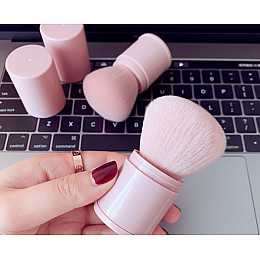 Кисть кабуки складная для пудр и румян Kabuki Compact Рink