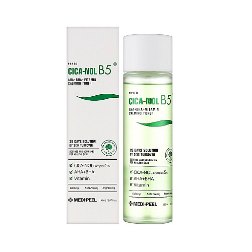 Успокійливий тонер для обличчя MEDI-PEEL Phyto Cica-Nol B5 Aha Bha Vitamin Calming Toner 150 мл (8809409349268)