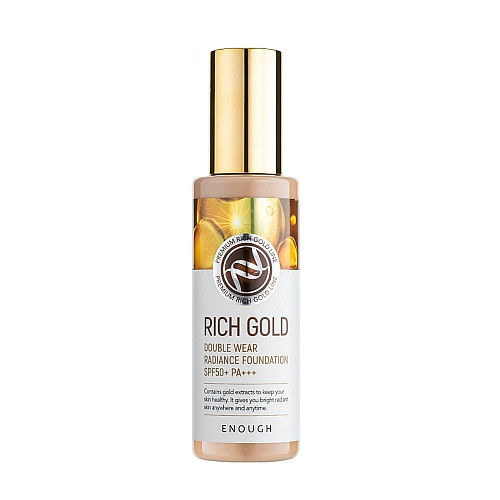 Тональный крем Золото Enough Rich Gold Double Wear Radiance Foundation SPF50+ PA+++ (23) 100 мл (8809605871952)