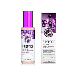 Тональний крем для обличчя Enough 8 Peptide Full Cover Perfect Foundation SPF50+ PA+++ 100 мл (8809605870962)