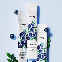 Маска для обличчя нічна в стиках Bioaqua Blueberry Arbutin Moisturizing Mask