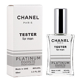 Туалетная вода Мужская No Brand Egoiste Platinum Тестер 60 мл