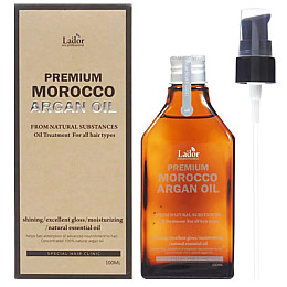 Марокканське арганове масло для волосся La'dor Premium Morocco Argan Oil 100 мл (8809500810490)
