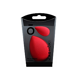 Набір спонжів для макіяжу Kashoki Set Of Make Up Sponge Червоний 2 шт (5903018901282)