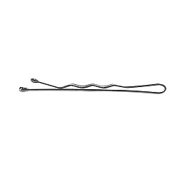Невидимки прямые для волос Lussoni Waved Hair Grips Silver 6 см Серебряный 250 шт (5903018917290)