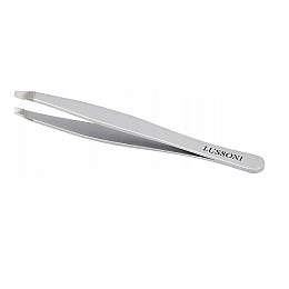 Пінцет для брів Lussoni Acc Tweezers Slant 9,4 см Сріблястий (5903018915920)