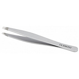 Пінцет для брів Lussoni Acc Tweezers Straight 9,4 см Сріблястий (5903018915937)