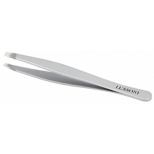 Пінцет для брів Lussoni Acc Tweezers Straight 9,4 см Сріблястий (5903018915937)
