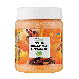 Скраб для тела и лица Апельсин-Корица Top Beauty Scrub Oranges&Cinnamon 250 мл (4820169180278)