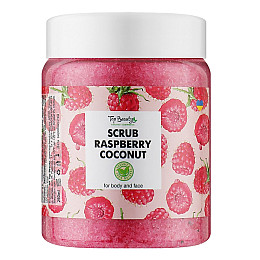 Скраб для тела и лица Малина Top Beauty Scrub Raspberry Coconut 250 мл (4820169180282)