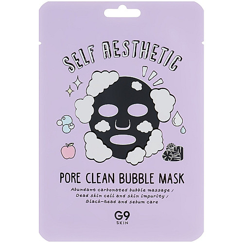 Набор пузырьковых масок для лица G9SKIN Self Aesthetic Pore Clean Bubble Mask 23 мл 5 шт (8809211654567)