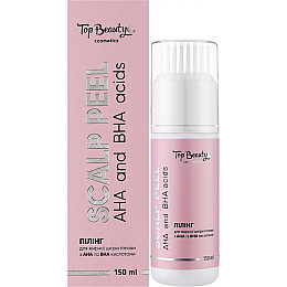 Пілінг для жирної шкіри голови з АНА та ВНА кислотами Top Beauty Scalp Peel AHA and BHA acids 150 мл (4820169185556)