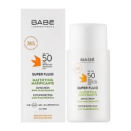 Солнцезащитный флюид с матующим эффектом SPF 50 BABE Laboratorios 50 мл