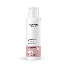 Отшелушуючий тонер для обличчя Exfoliating Face toner RE.CARE 150 мл