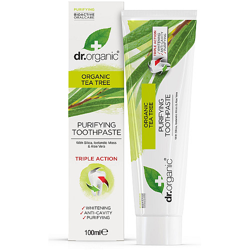 Зубная паста с экстрактом чайного дерева Dr. Organic 100 мл