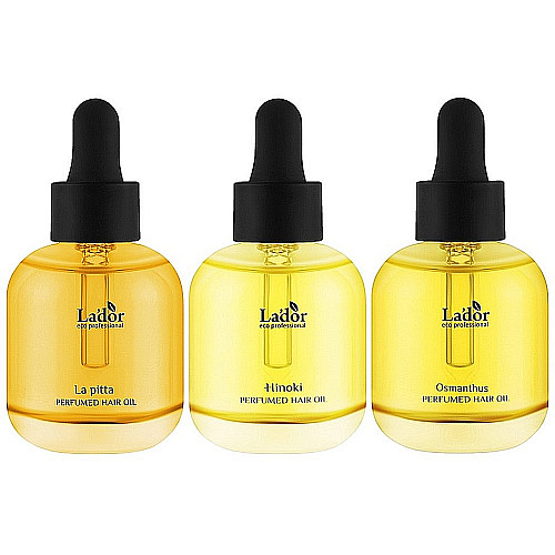 Набор парфюмерных масел для волос La'dor Perfumed Hair Oil Pouch 30 мл 3 шт (8809789633957)