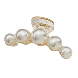 Крабик для волос ANbeauty Pearl 10 см Молочний (AN0103118)