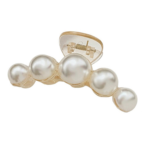 Крабик для волос ANbeauty Pearl 10 см Молочний (AN0103118)