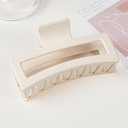 Крабик-зажим для волос ANbeauty 12,5 см Матовий Білий (AN0103240)