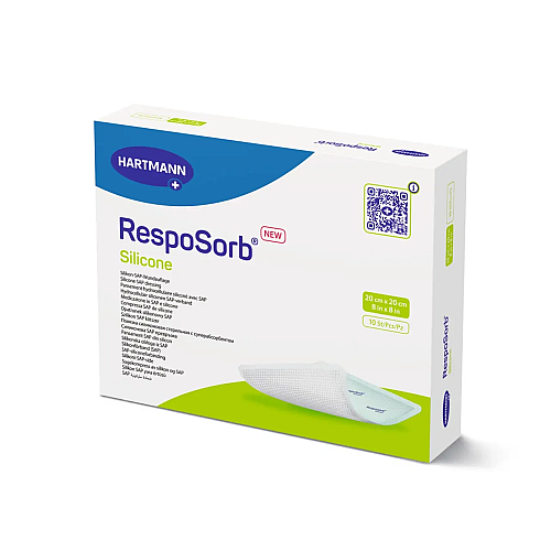 Пов'язка з суперабсорбуючим полімером Paul Hartmann RespoSorb Silicone 20х20 см 1шт