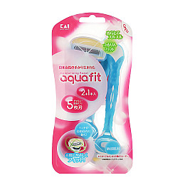 Бритва для жінок Kai razor AQUAFIT Голубий 3 шт