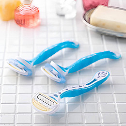 Бритва для женщин Kai razor AQUAFIT Голубой 3 шт